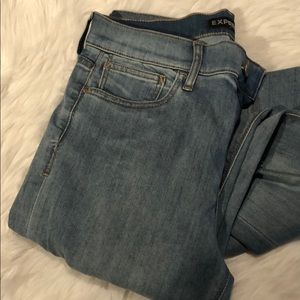 Express Barely Boot Mid Rise Jeans
